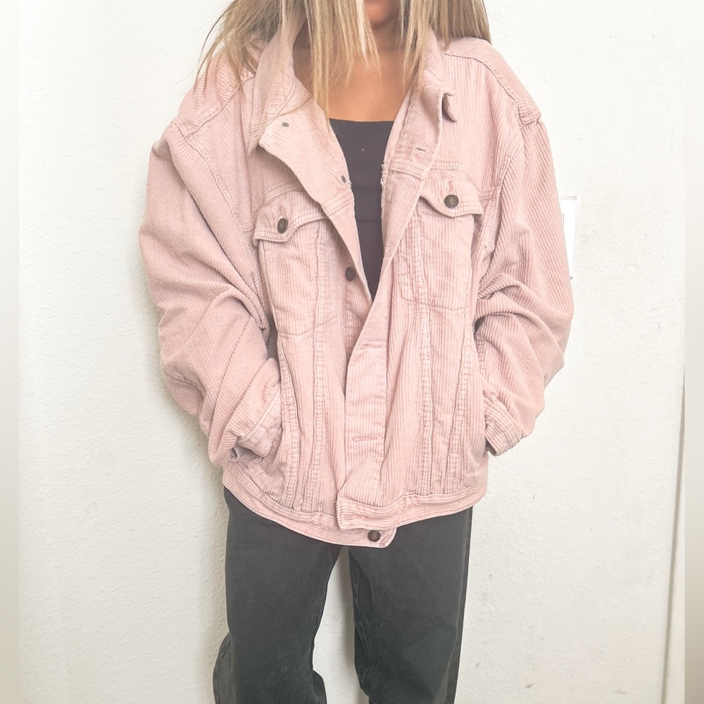Oversized corduroy jacket